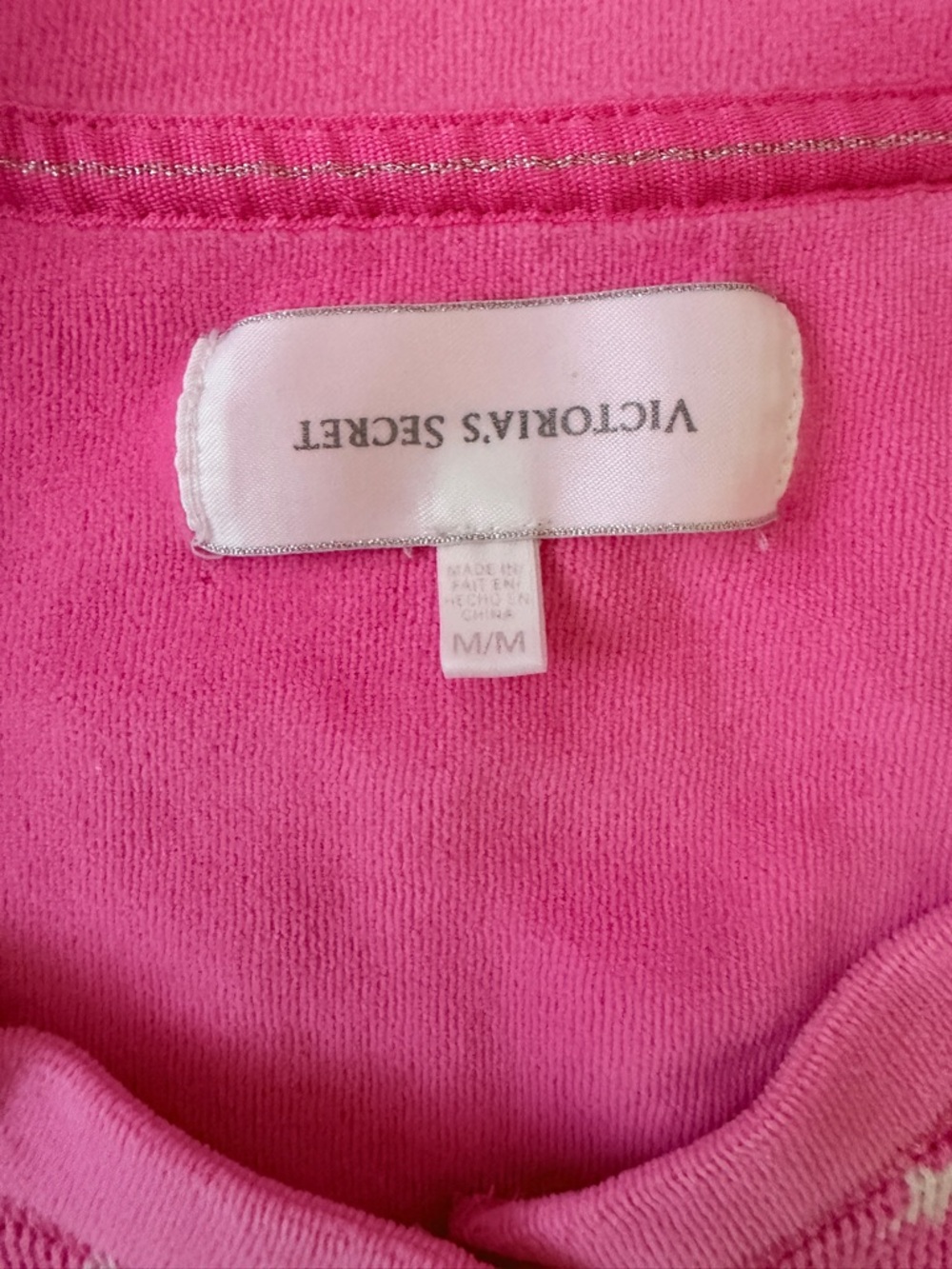 Victoria's Secret  Pink Heart & Star Thermal Pajama Set - Picture 3 of 5
